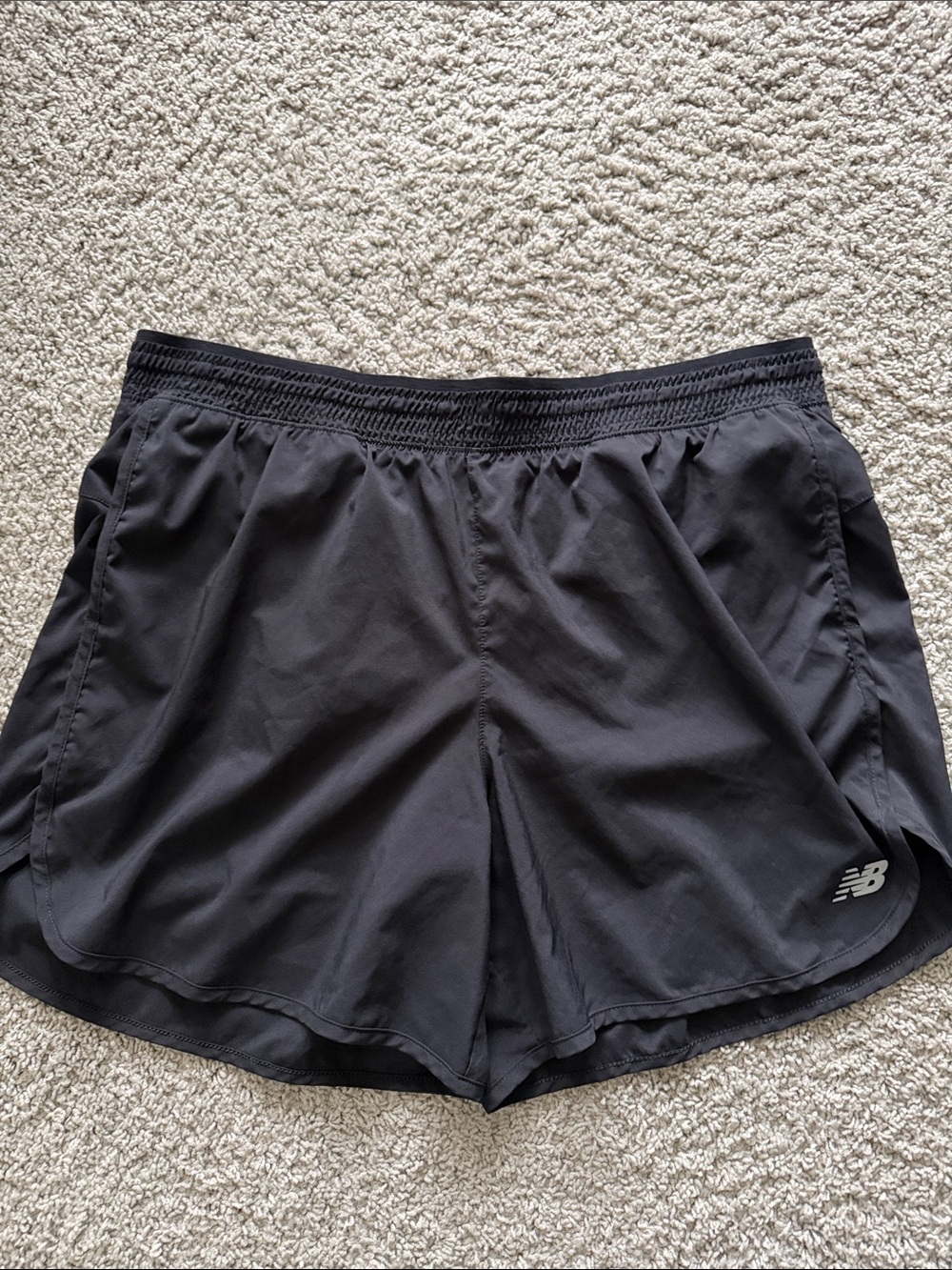 New Balance Black Women's Training Shorts with Reflective Logo